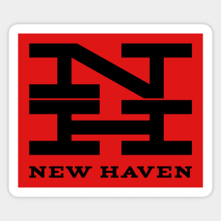 New Haven Railroad 1954 Black Logo With Name Sticker